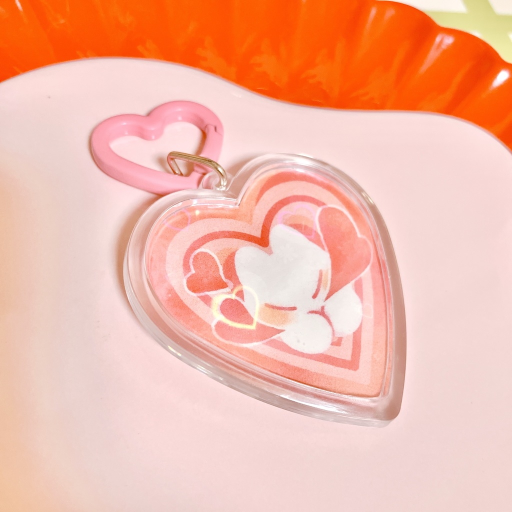 ハート型キーホルダー