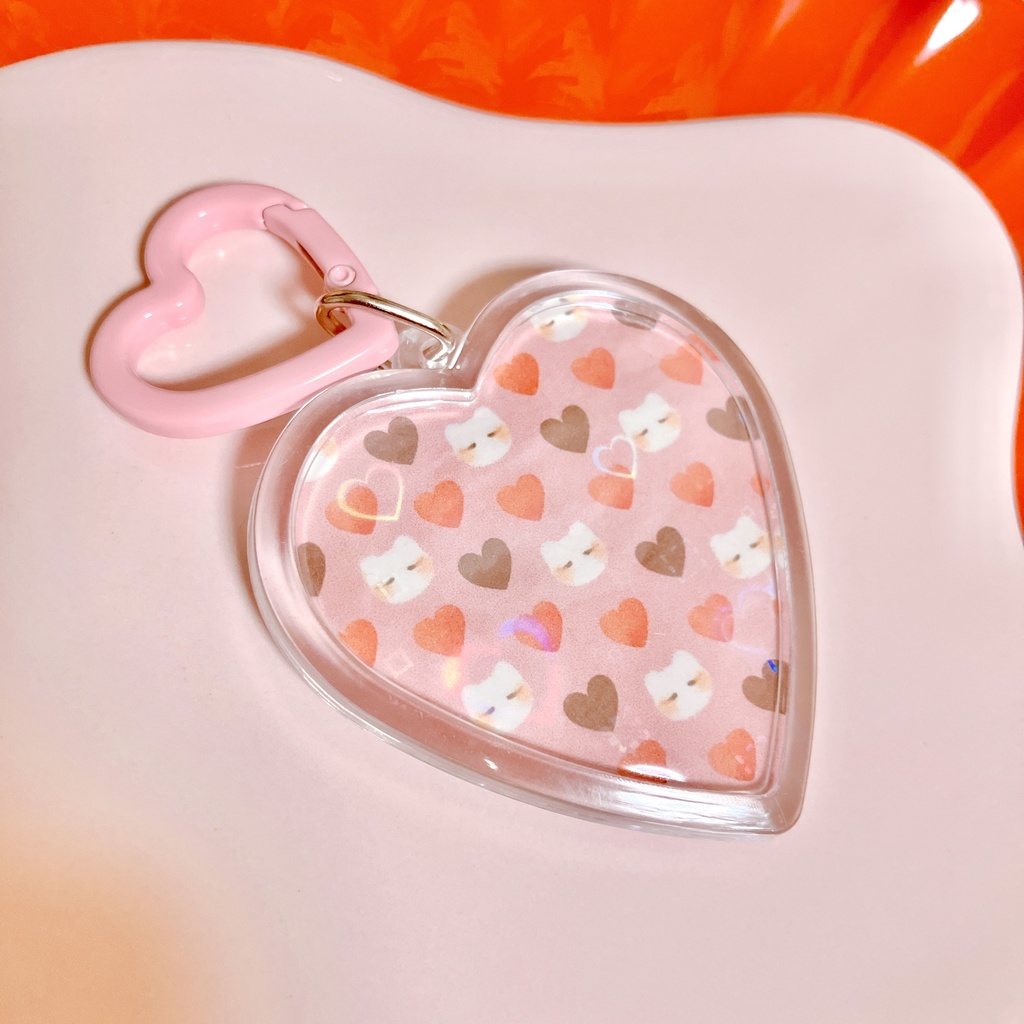 ハート型キーホルダー