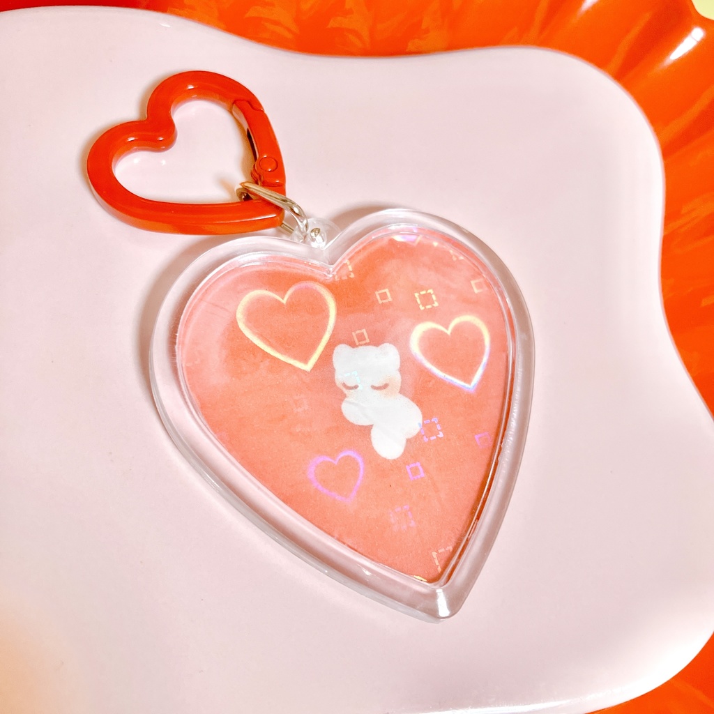 ハート型キーホルダー