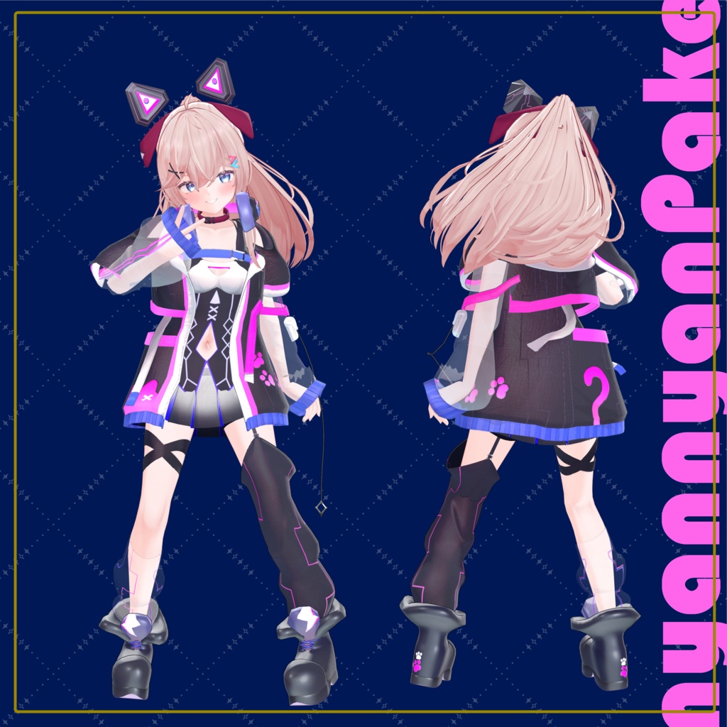 【ペルラ対応】にゃんにゃんぱーかー-nyannyanPaker-