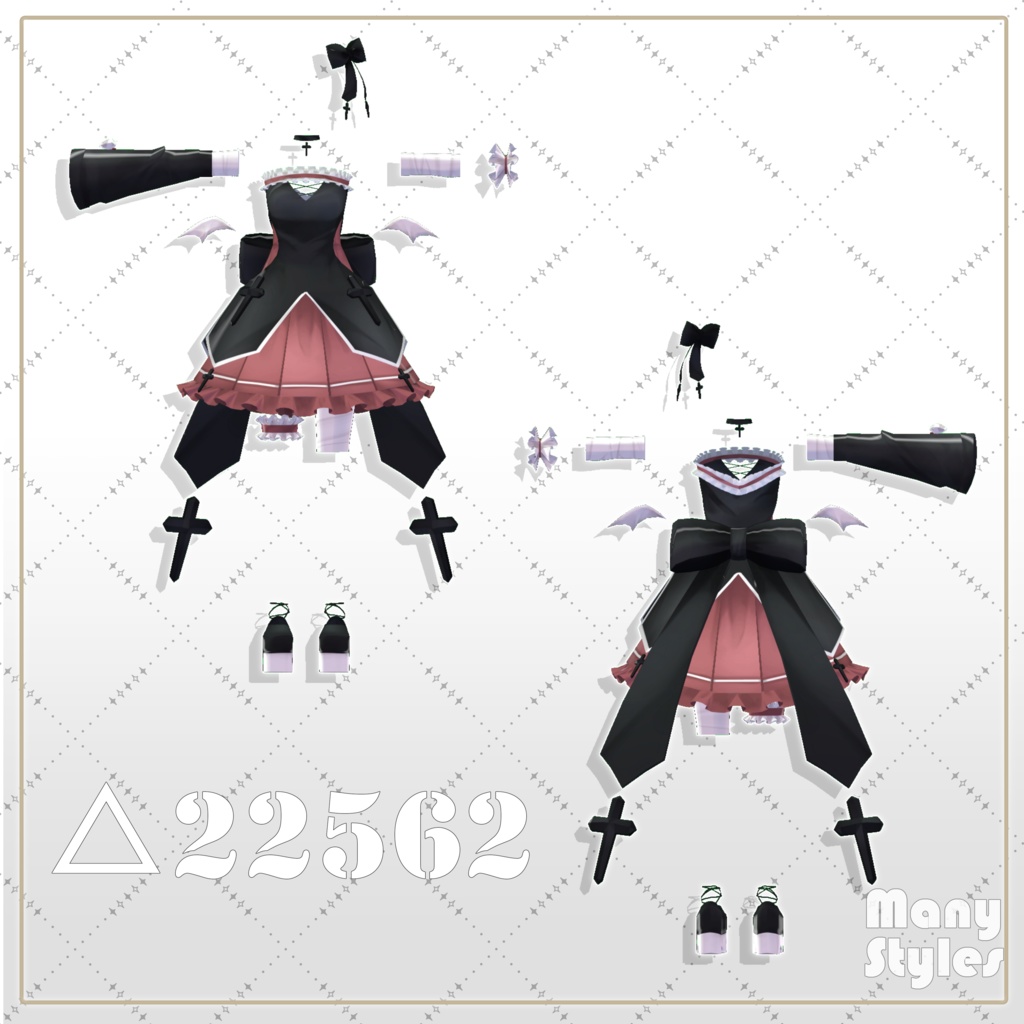 4/7まで1000円セール中!!【4アバター対応】ゴシックロザリオ-GothicRosary