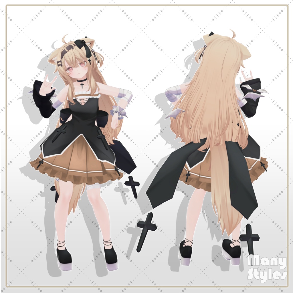 4/7まで1000円セール中!!【4アバター対応】ゴシックロザリオ-GothicRosary