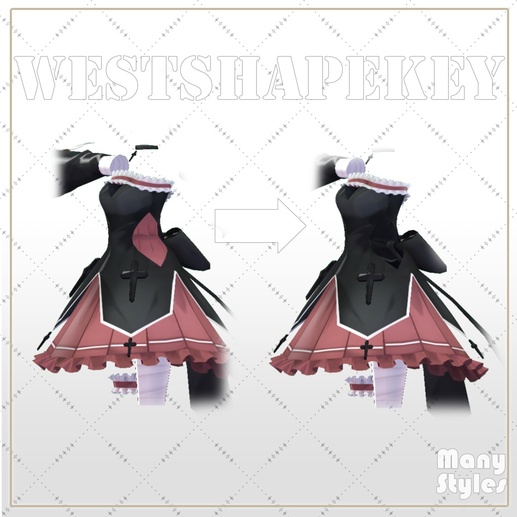 4/7まで1000円セール中!!【4アバター対応】ゴシックロザリオ-GothicRosary