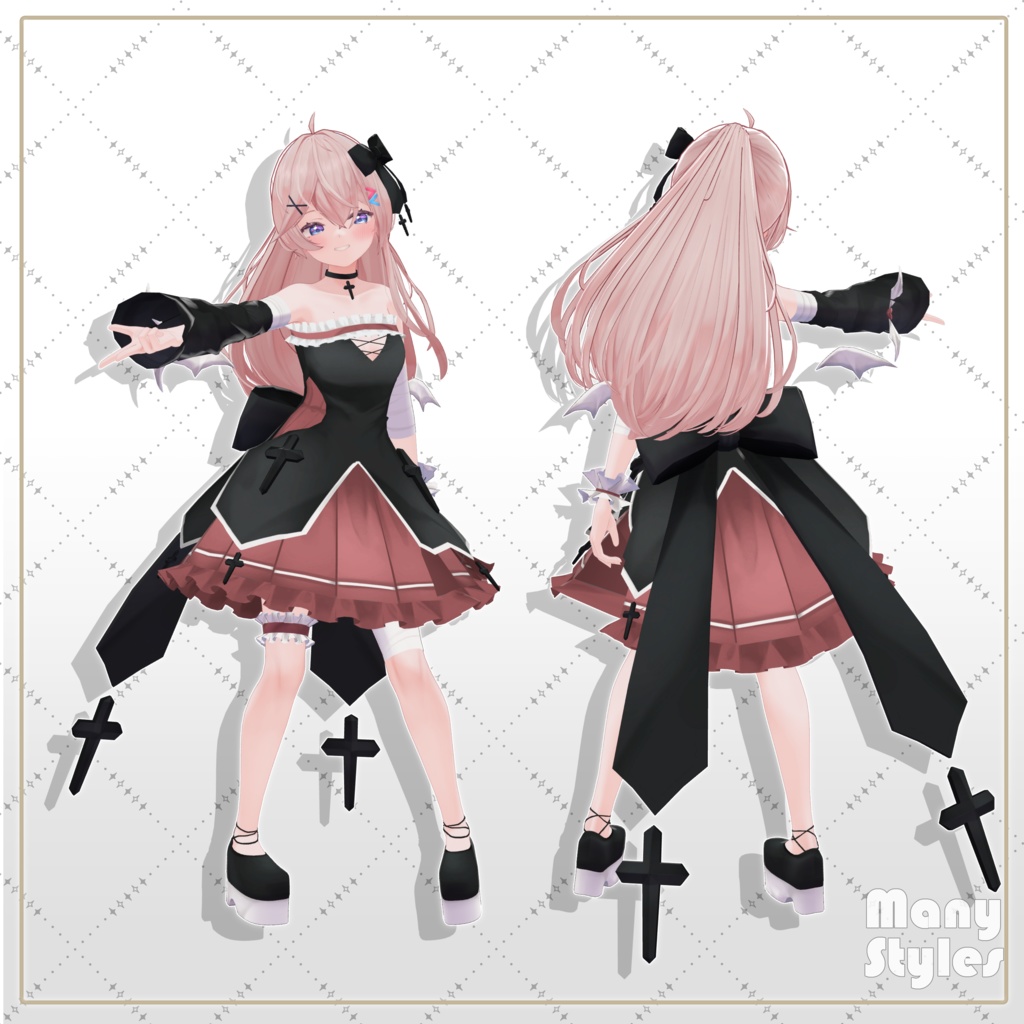 4/7まで1000円セール中!!【4アバター対応】ゴシックロザリオ-GothicRosary