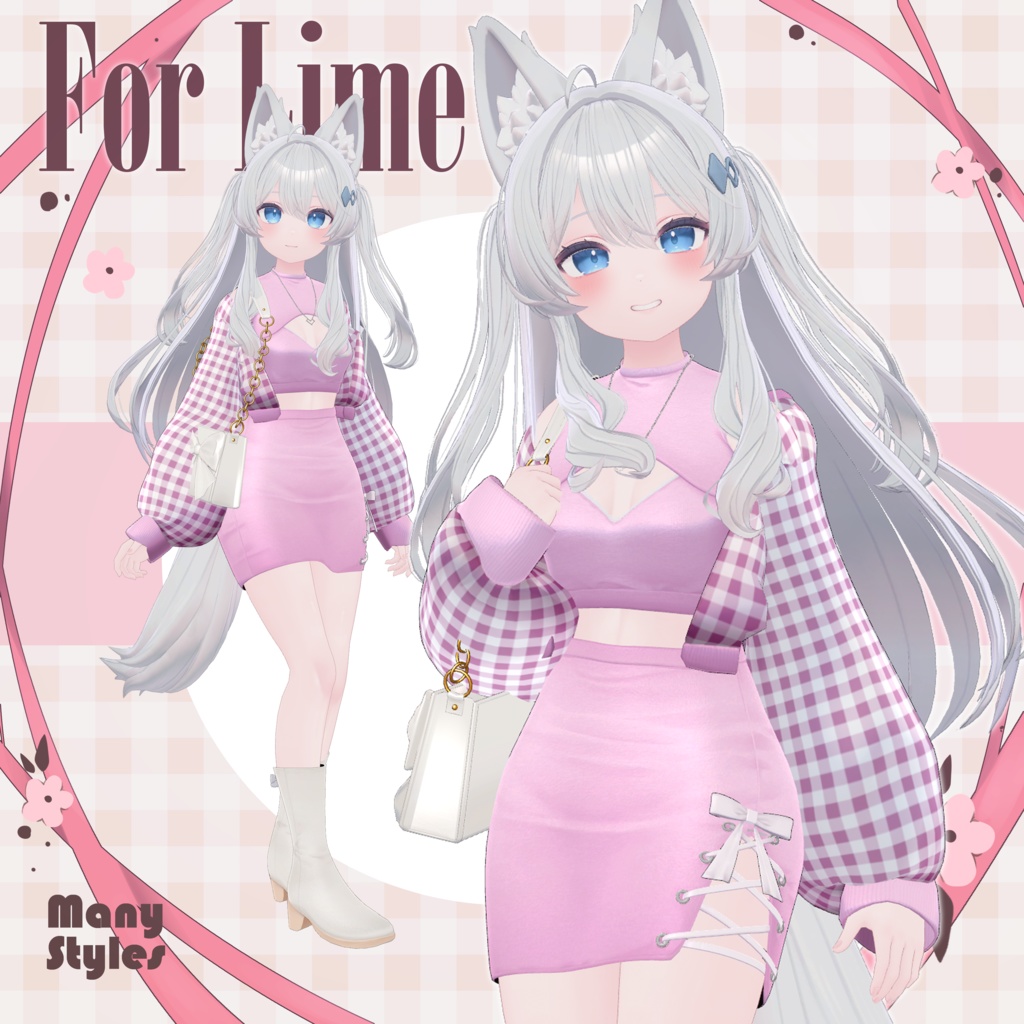 4/30まで50%OFF!【6アバター対応】ブラッシュペタルコーセット-Blush Petal Corset-