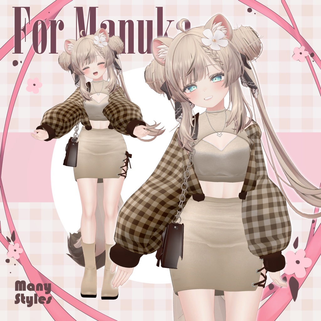 4/30まで50%OFF!【6アバター対応】ブラッシュペタルコーセット-Blush Petal Corset-