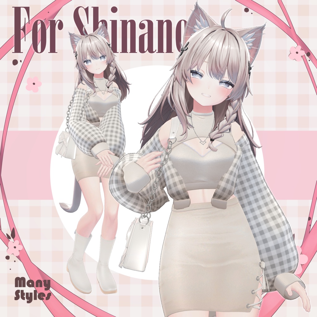 4/30まで50%OFF!【6アバター対応】ブラッシュペタルコーセット-Blush Petal Corset-