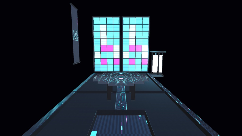 電脳六畳間キット【Quest対応 / VRChat・ゲーム・配信背景】— サイバーパンク和室 全部入り