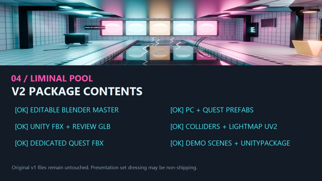 【サマーセール300円】夏だ!プールだ!値下げだ!|LIMINAL POOL 3Dキット【VRChat / PC・Quest】