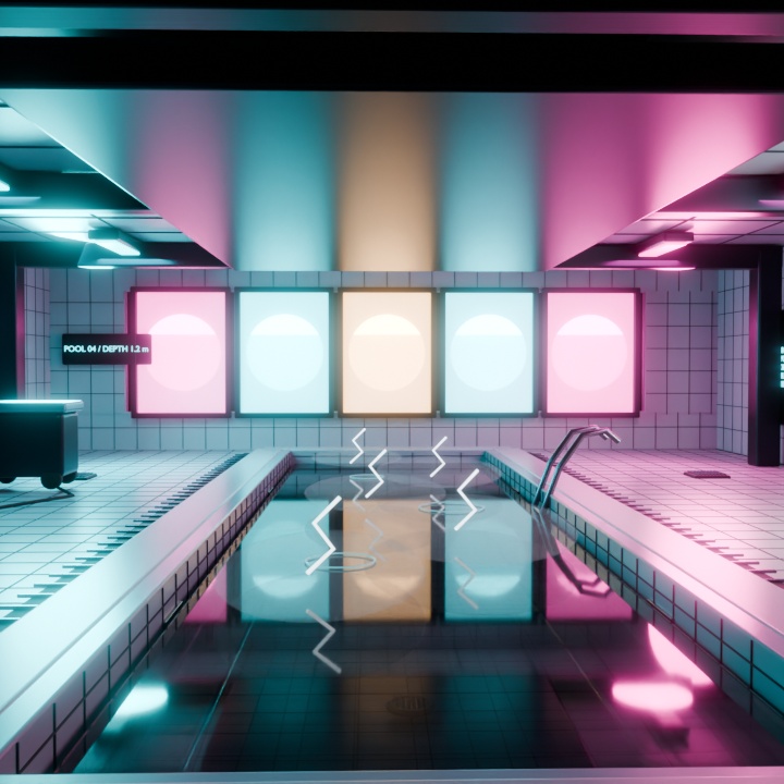 【サマーセール300円】夏だ!プールだ!値下げだ!|LIMINAL POOL 3Dキット【VRChat / PC・Quest】