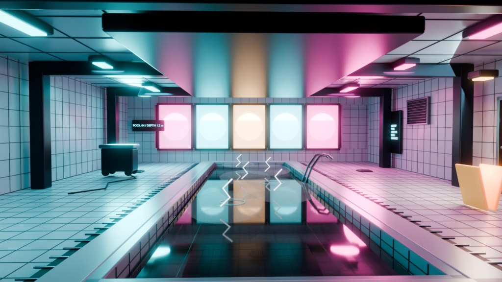 【サマーセール300円】夏だ!プールだ!値下げだ!|LIMINAL POOL 3Dキット【VRChat / PC・Quest】