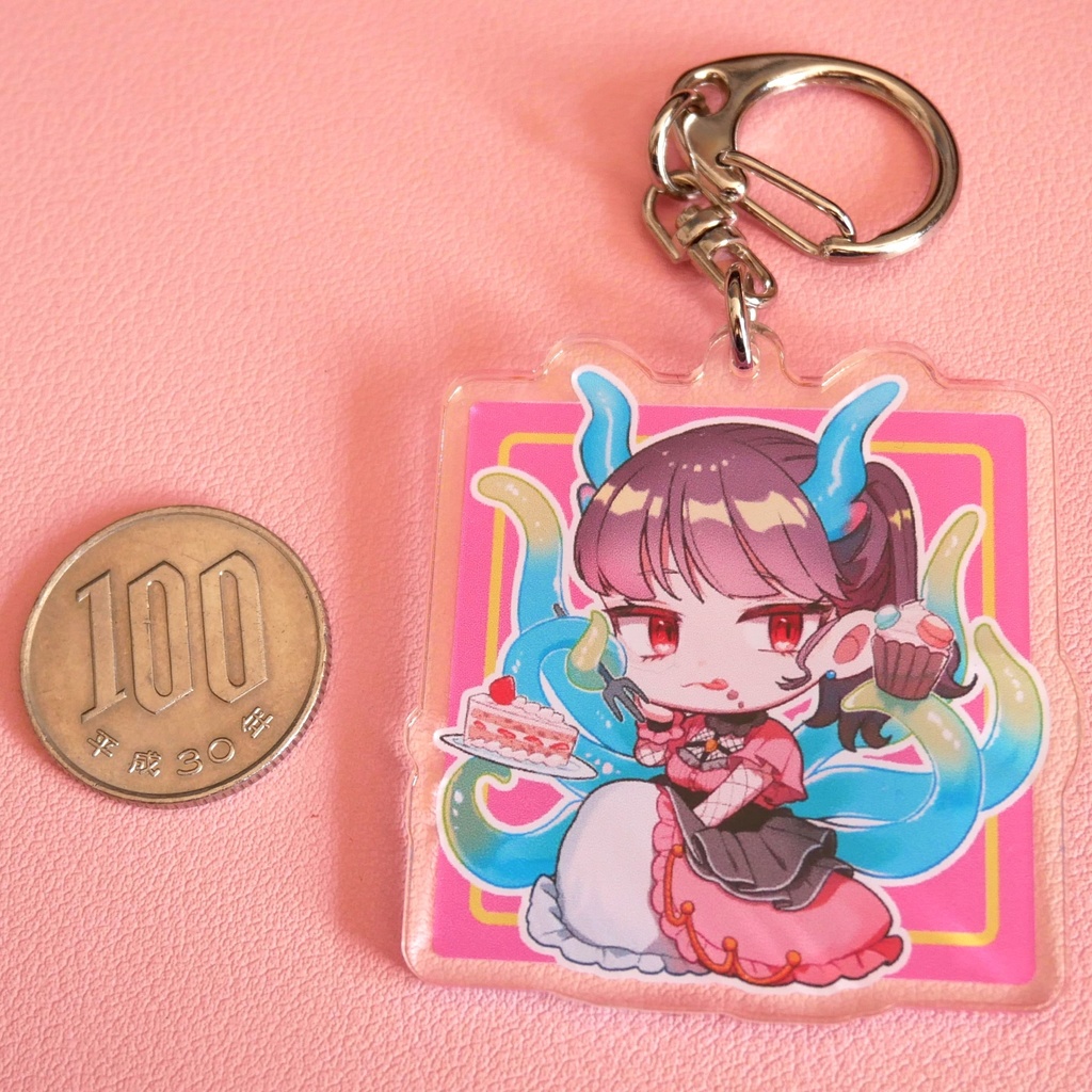 【アクリルキーホルダー】あみだくじで作ったツノっ子でグッズ作ってみた【創作キャラクター】