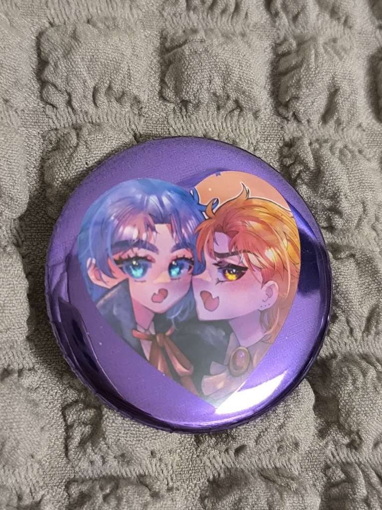 ハートマイラーリング缶バッジ