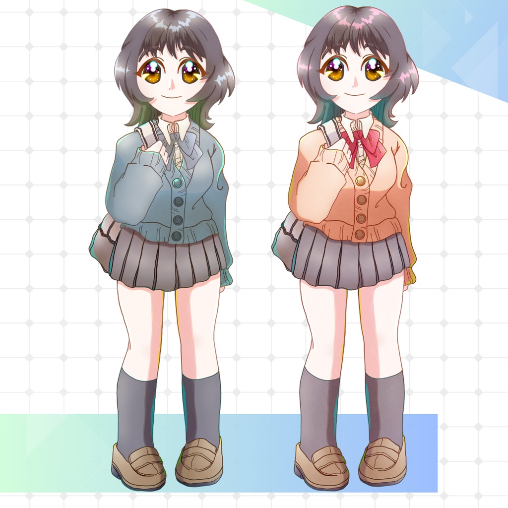 リュックサックを背負った女の子