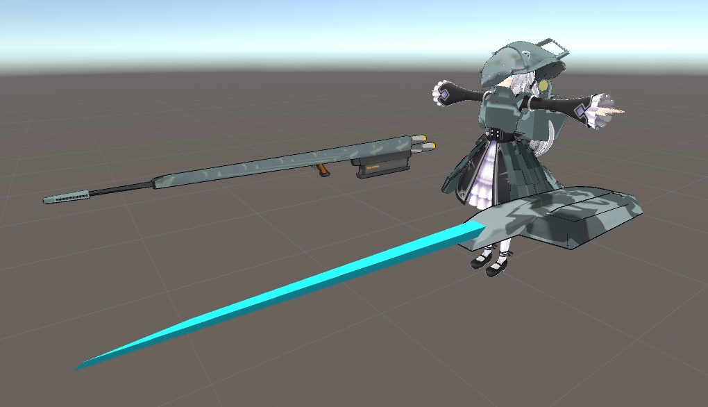 ますきゃっと重装装備セット【VRchat向け3Dモデル】