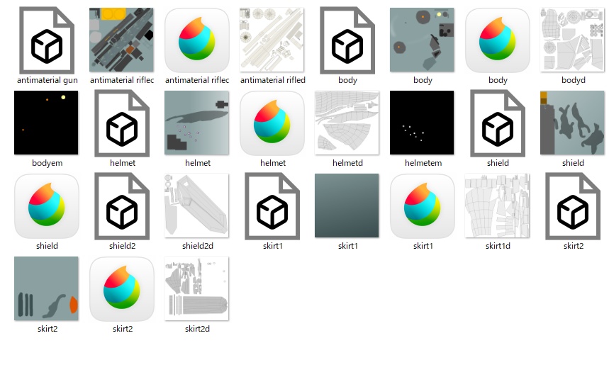 ますきゃっと重装装備セット【VRchat向け3Dモデル】