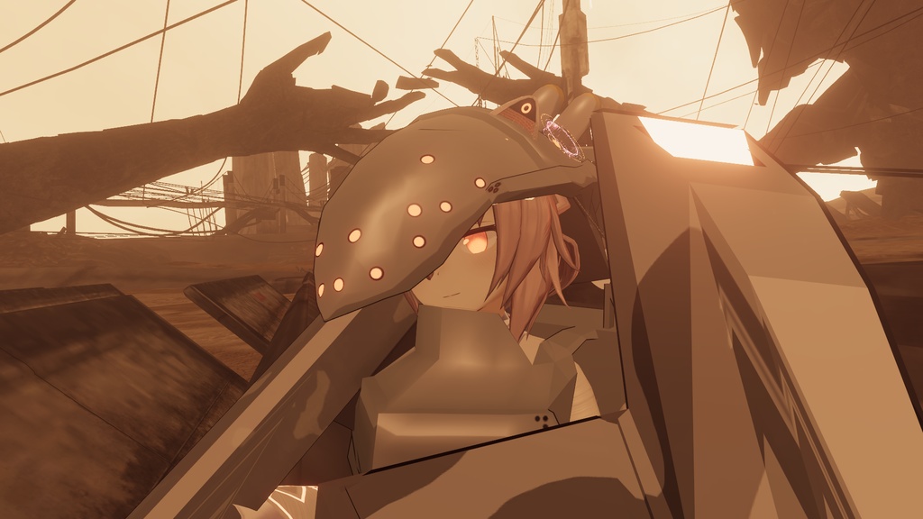 ますきゃっと重装装備セット【VRchat向け3Dモデル】