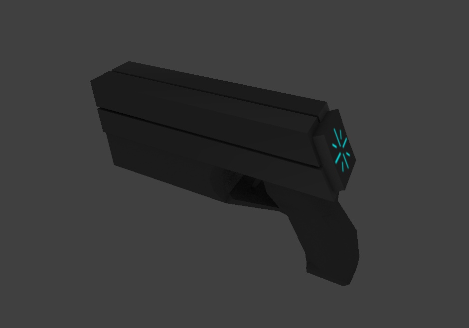 【VRchat向け3Dモデル】拳銃B