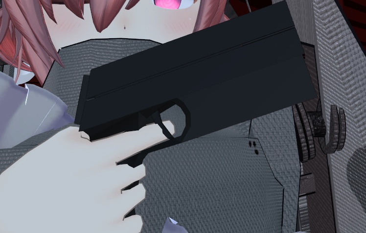 【VRchat向け3Dモデル】拳銃B