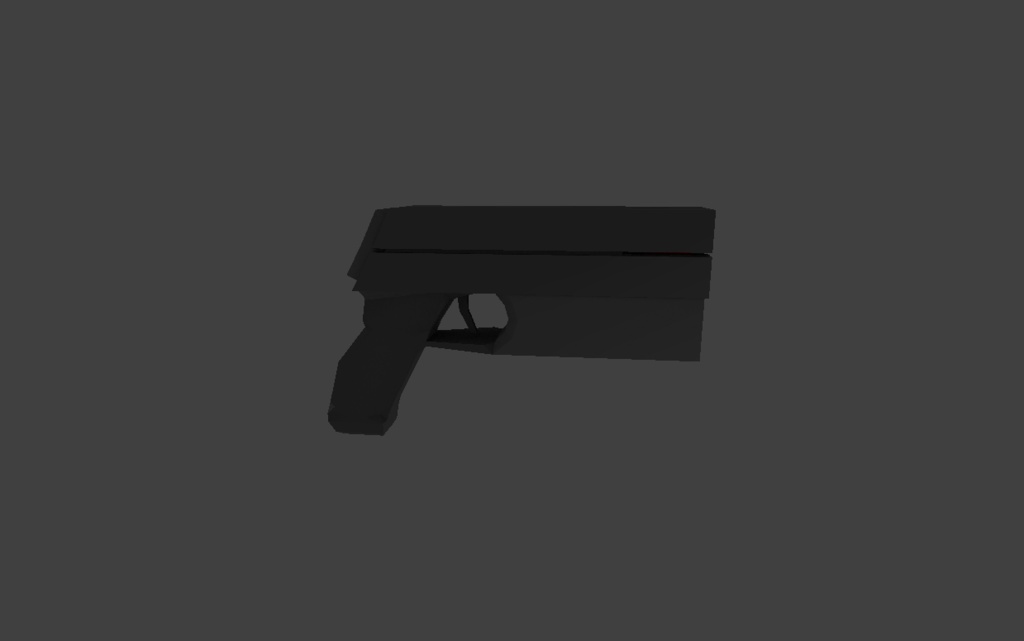 【VRchat向け3Dモデル】拳銃B