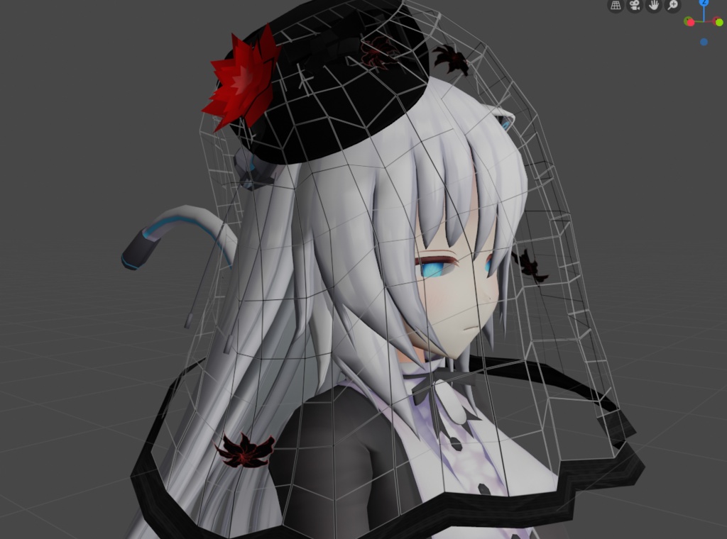 【VRchat向け】ロングトークハット