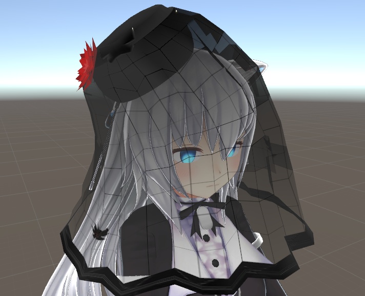 【VRchat向け】ロングトークハット