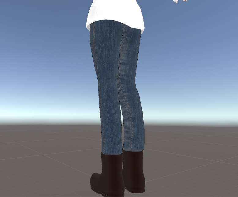 【VRchat想定】タートルネックのふかふか衣装