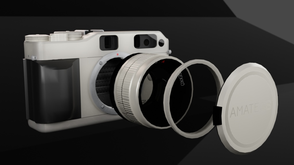 【3Dmodel】フィルムカメラ【VRchatReady】