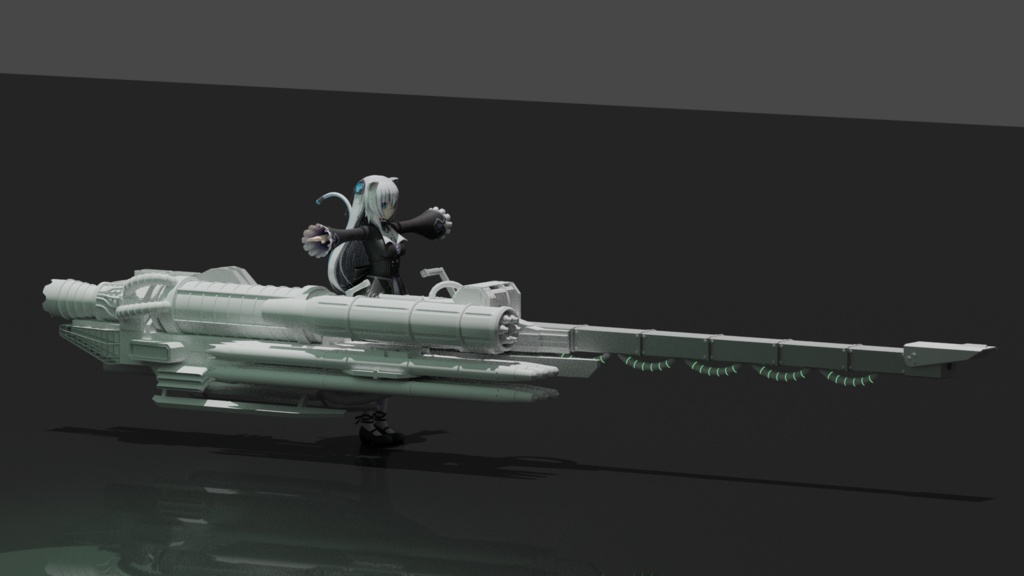 MLTAA-RailLauncher 大型携行火器3Dモデル