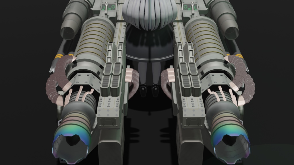 MLTAA-RailLauncher 大型携行火器3Dモデル