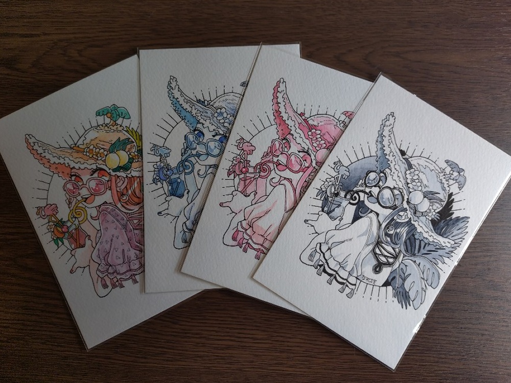 イラスト原画(黒)