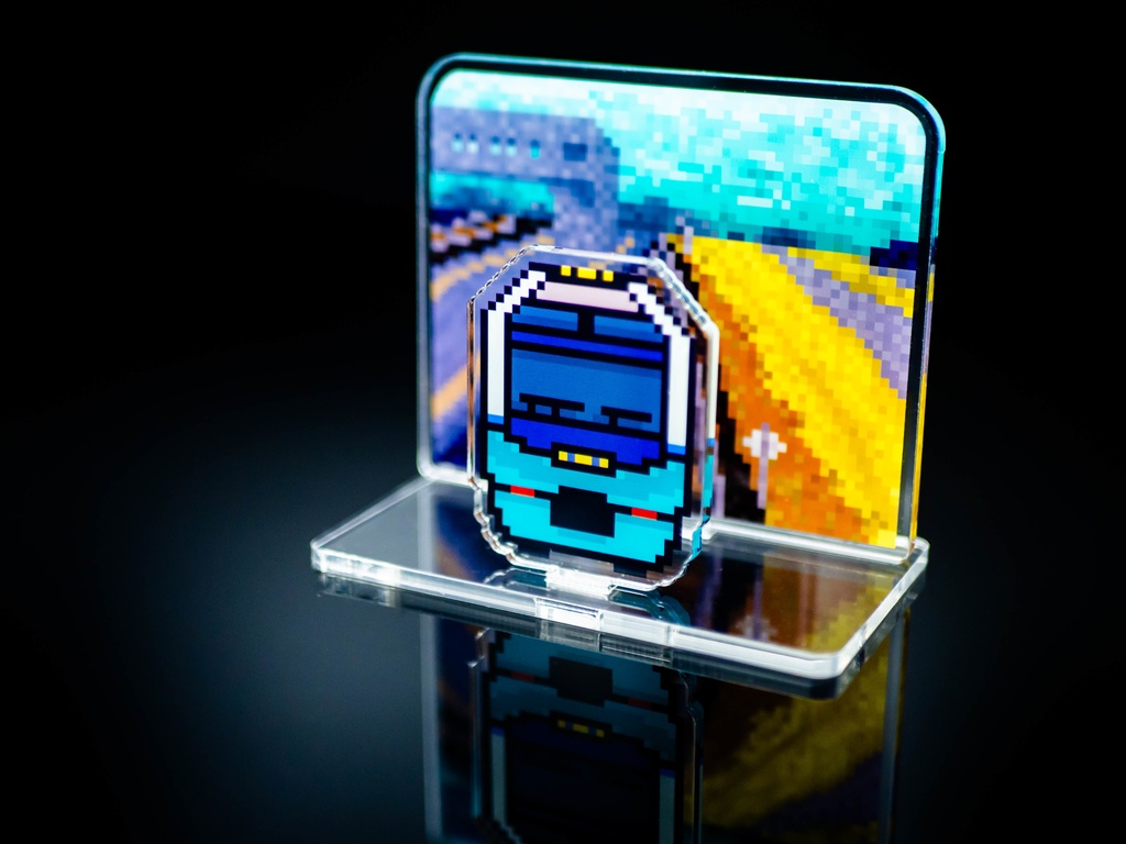 携鉄1000系 アクリルスタンドジオラマ