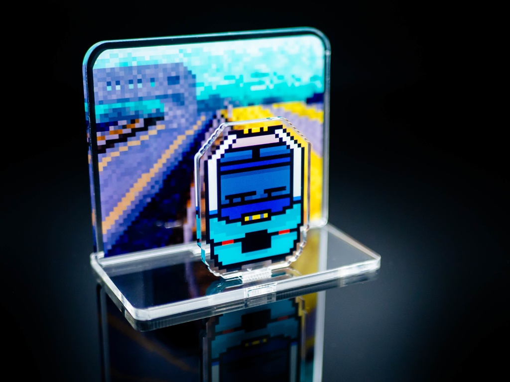 携鉄1000系 アクリルスタンドジオラマ