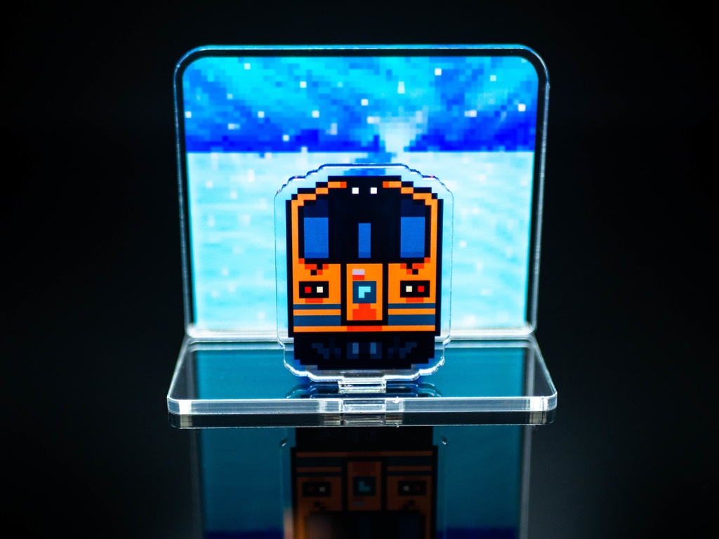 携鉄2000系 アクリルスタンドジオラマ