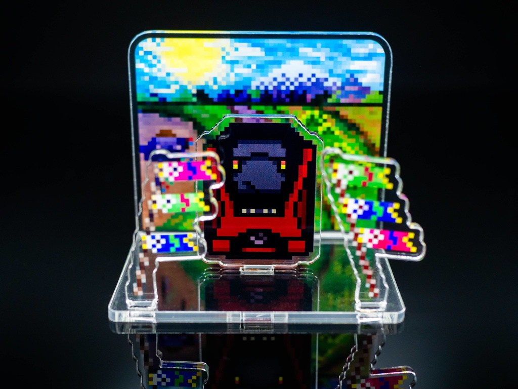 携鉄4000系 アクリルスタンドジオラマ