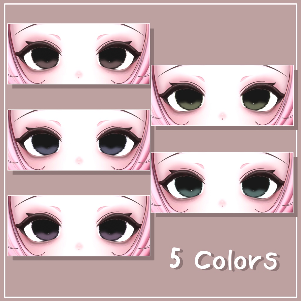 Plum Broken Heart Eye & Makeup Texture