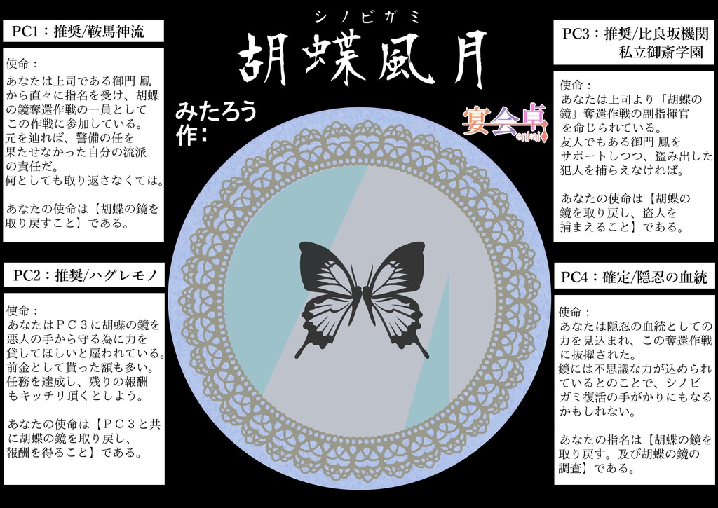 記憶の禁足地/宴会卓/第五弾