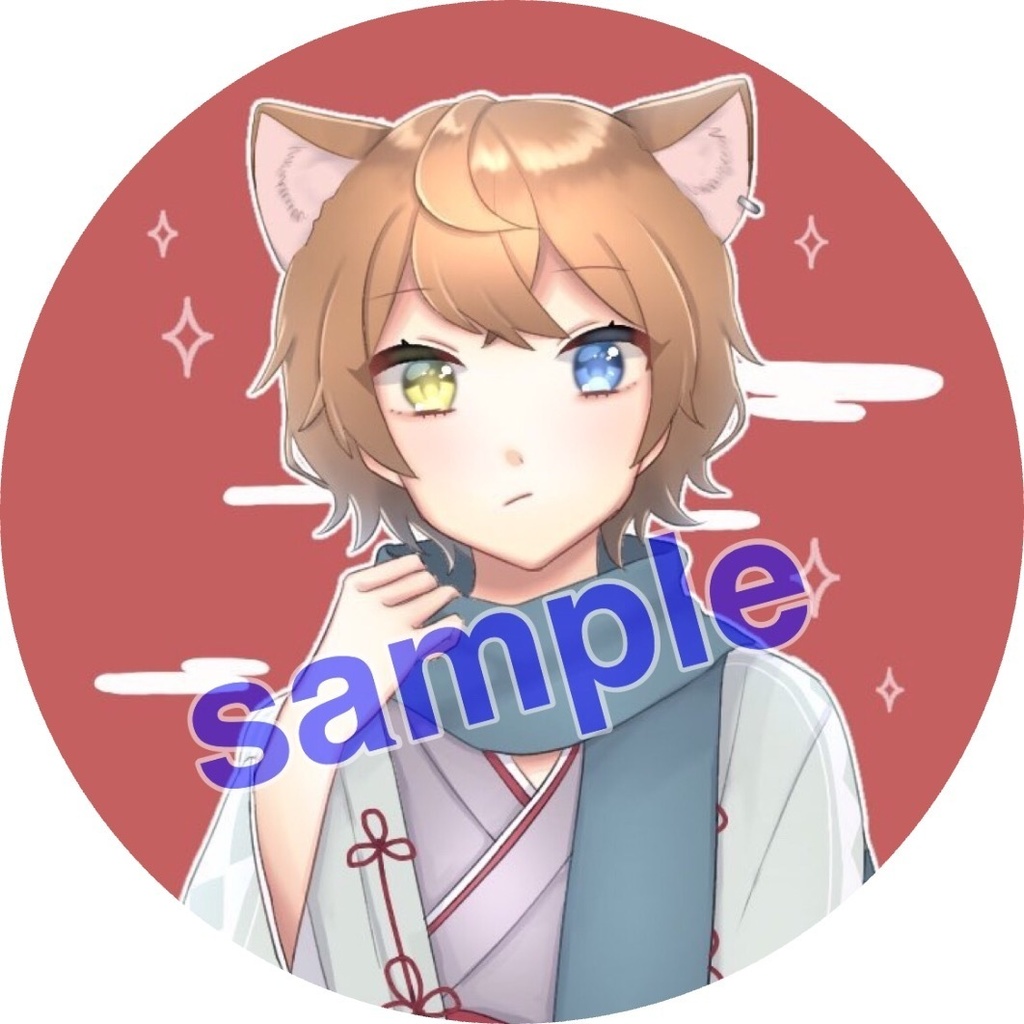 【再販】りゅーれ(赤)オリジナル缶バッジ