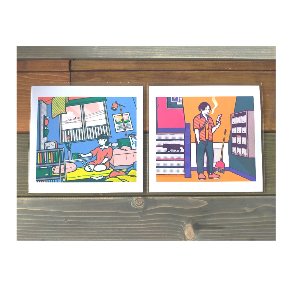 【SALE】イラストカード 2枚セット