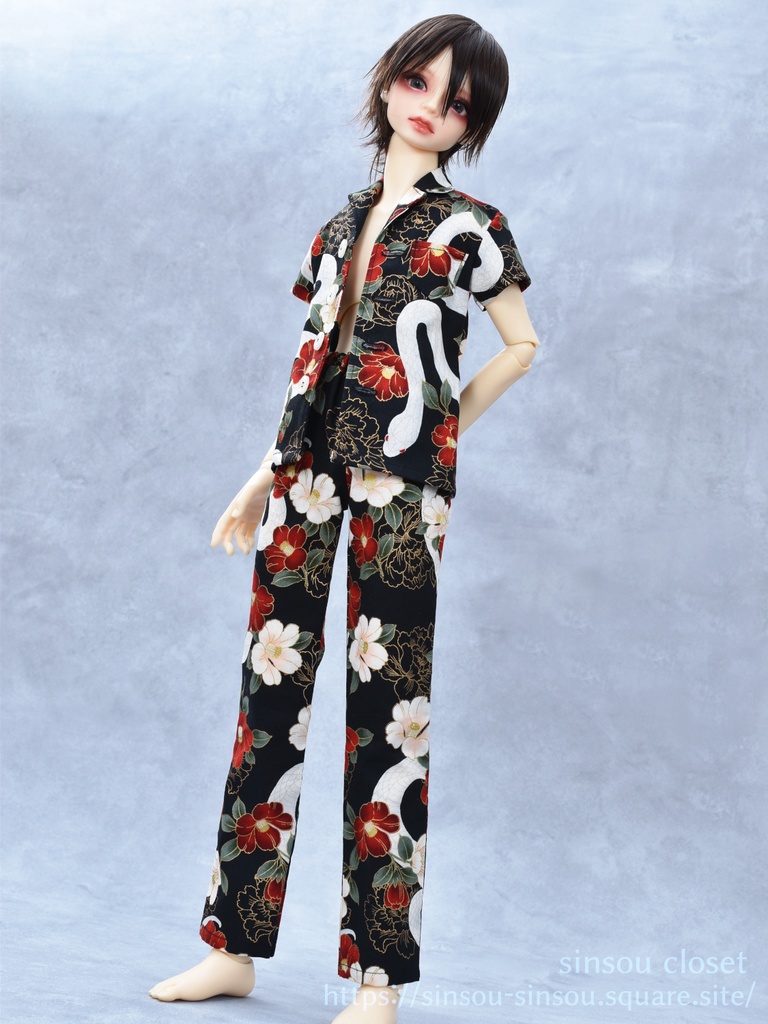 sale【GrB】白蛇シャツ・パンツセット