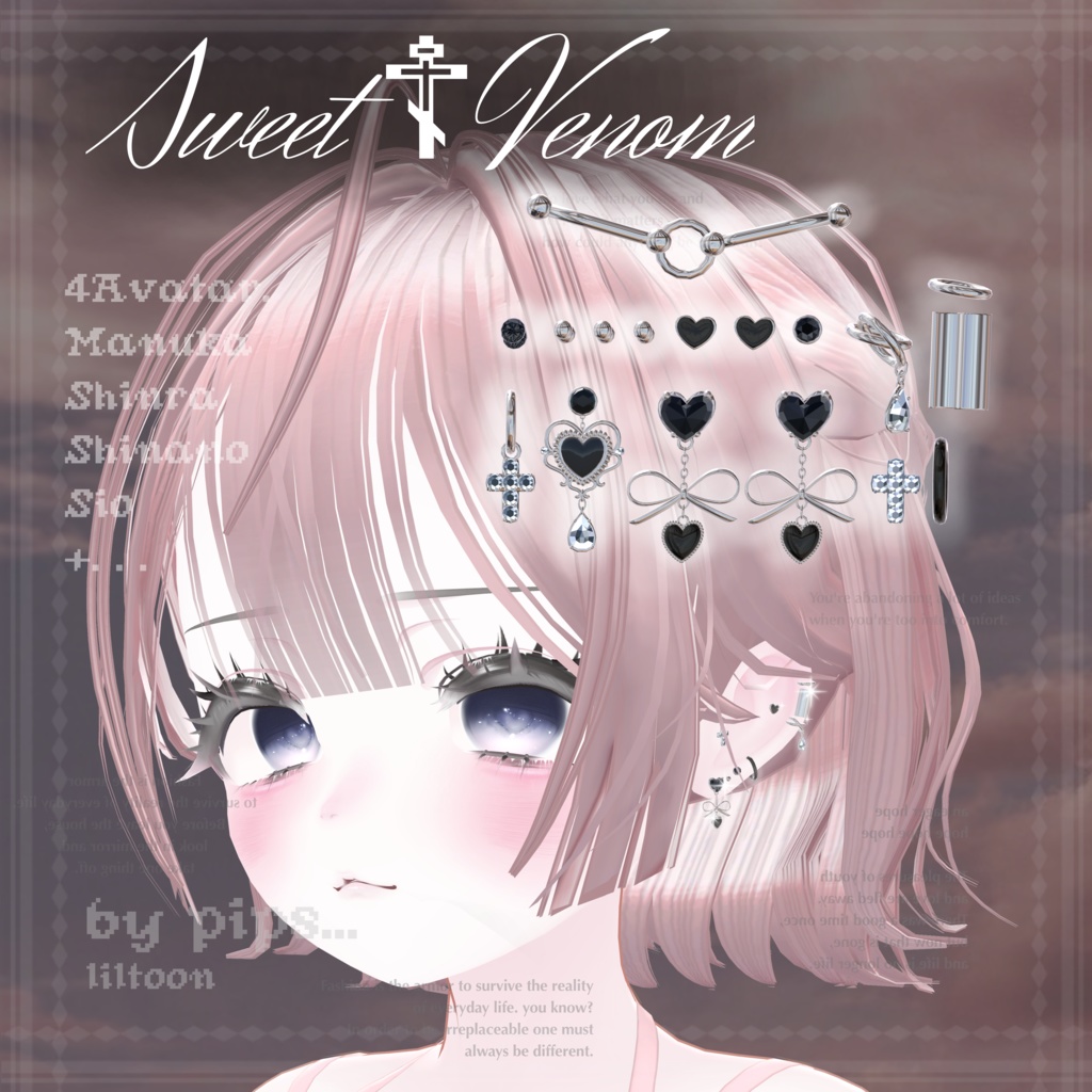 【4アバター対応】Sweet Venom♰🖤