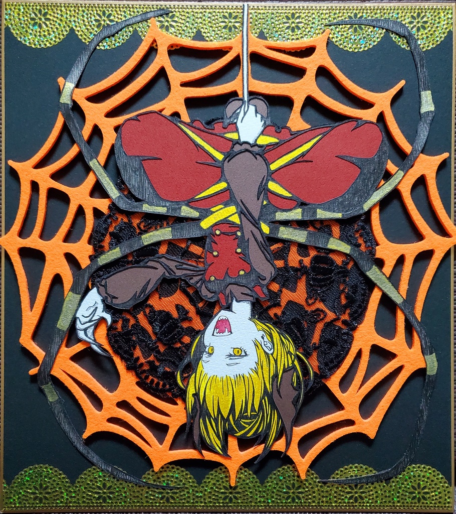 ハロウィンっぽいヤマメちゃん大色紙🎃