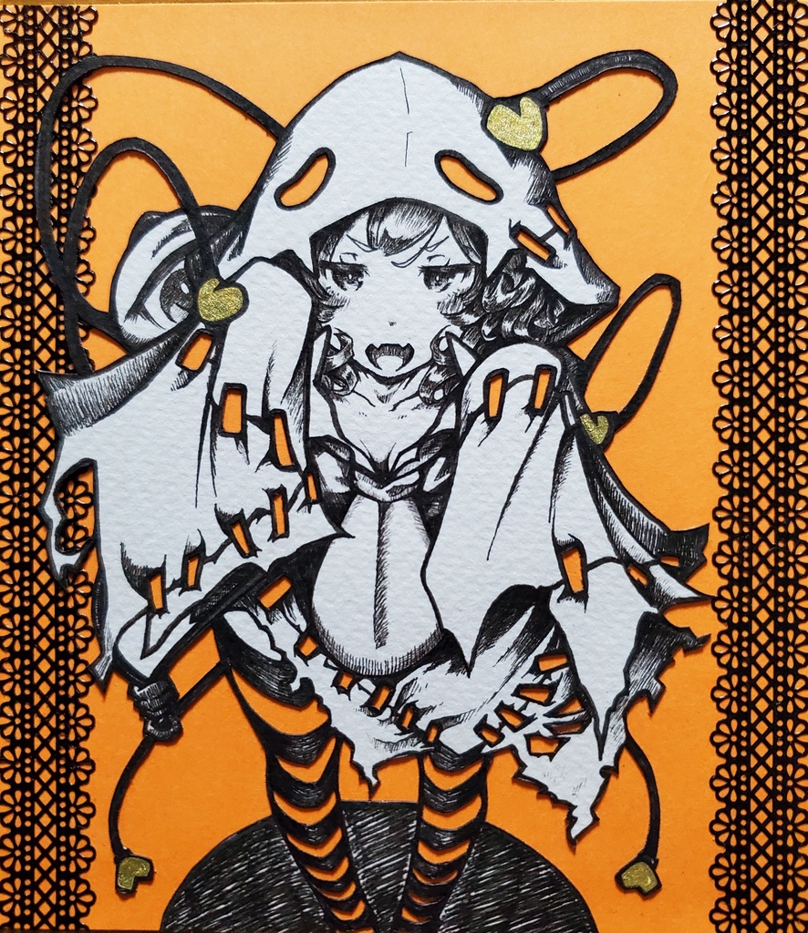 ハロウィンさとり様ミニ色紙