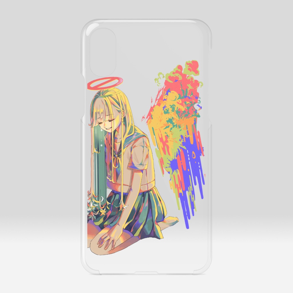 クリアiPhoneケースX/XS-えもいわれぬ感情