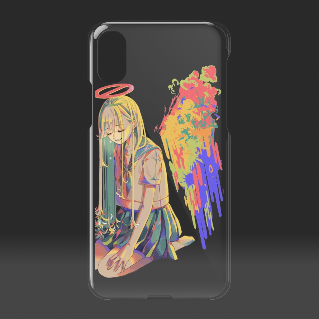 クリアiPhoneケースX/XS-えもいわれぬ感情