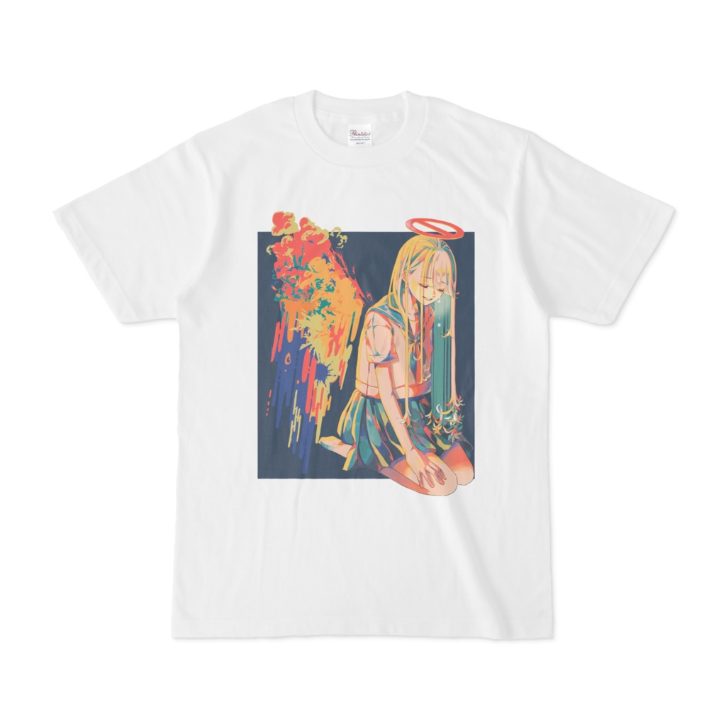 Tシャツ-えもいわれぬ感情(白)