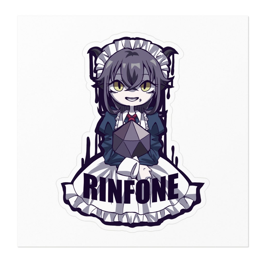 【boothオンデマンド受注生産限定】悪魔メイド娘ステッカー