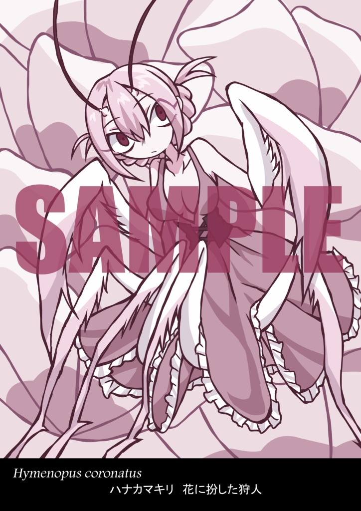 フルカラーイラスト集 偏執狂的昆虫図鑑(書籍版、データ版ともに販売しております)