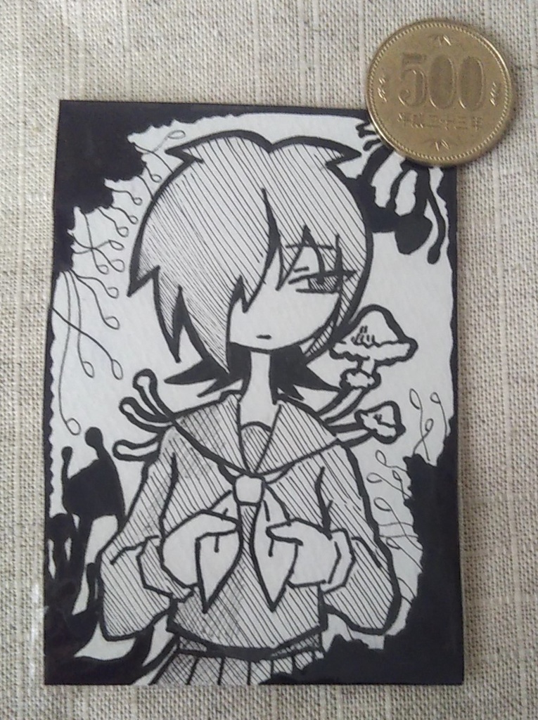 アナログミニ原画 紙イーゼル付き