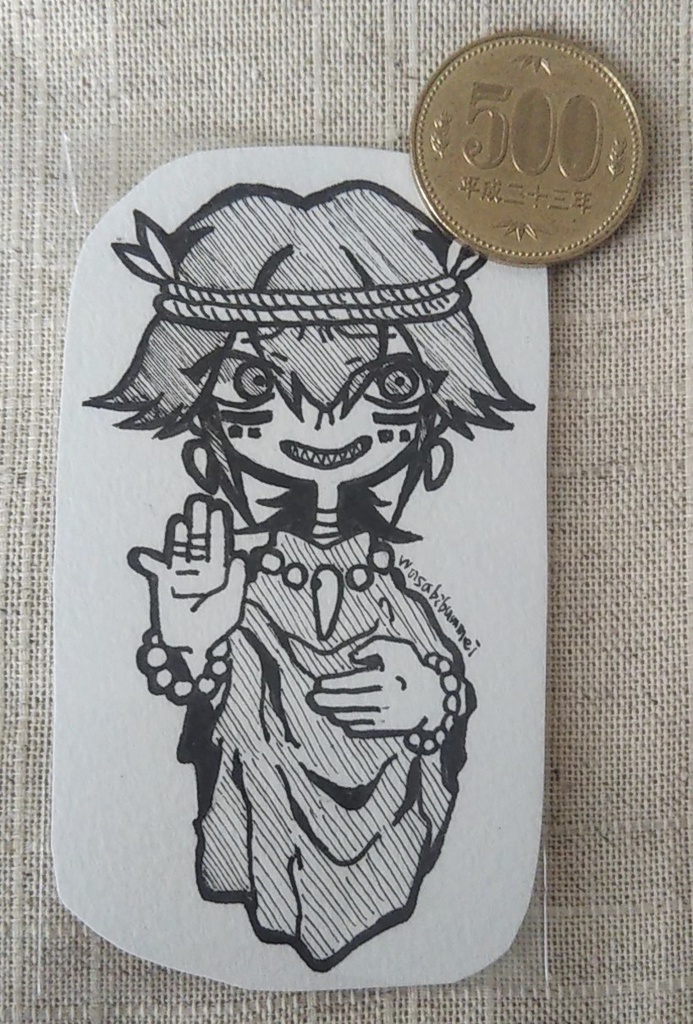 アナログミニ原画 紙イーゼル付き